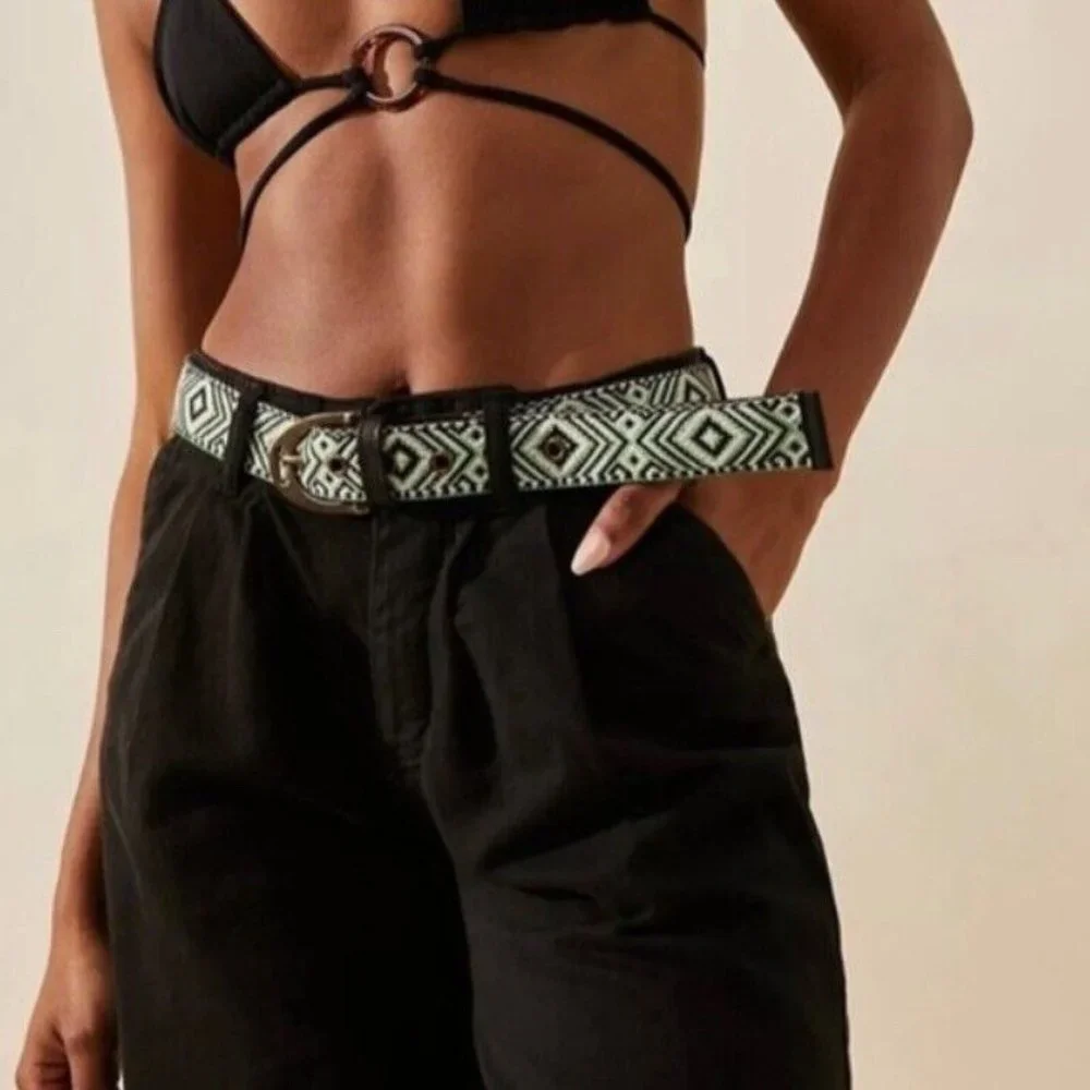 Free People Moving To Mars Printed Belt